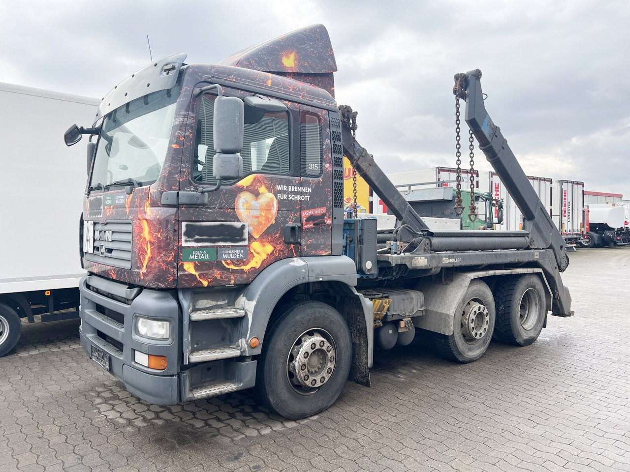 Portacontenedor de cadenas camión MAN TGA 26.410 6X2/4 BL Motorschaden! TGA 26.410 6X2/4 BL, Vorlauf Lenk-Liftachse, Meiller Tele.: foto 7 Portacontenedor de cadenas camión MAN TGA 26.410 6X2/4 BL Motorschaden! TGA 26.410 6X2/4 BL, Vorlauf Lenk-Liftachse, Meiller Tele.: foto 7