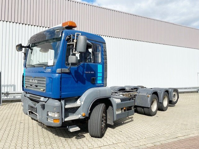 MAN TGA 35.480 8x4-4 BL TGA 35.480 8x4-4 BL, Lift-/Lenkachse - Chasis camión: foto 1 MAN TGA 35.480 8x4-4 BL TGA 35.480 8x4-4 BL, Lift-/Lenkachse - Chasis camión: foto 1