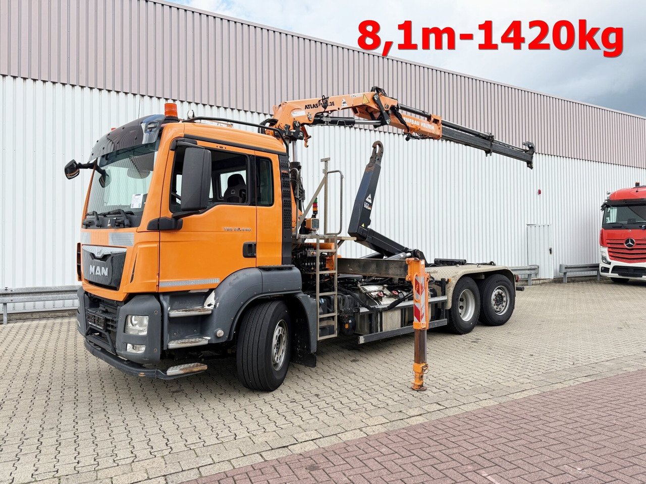 MAN TGS 28.440 6x2-4 BL TGS 28.440 6x2-4 BL, Lenk-/Liftachse, Kran Atlas 126.3E-A2L, Funk - Multibasculante camión, Camión grúa: foto 1 MAN TGS 28.440 6x2-4 BL TGS 28.440 6x2-4 BL, Lenk-/Liftachse, Kran Atlas 126.3E-A2L, Funk - Multibasculante camión, Camión grúa: foto 1