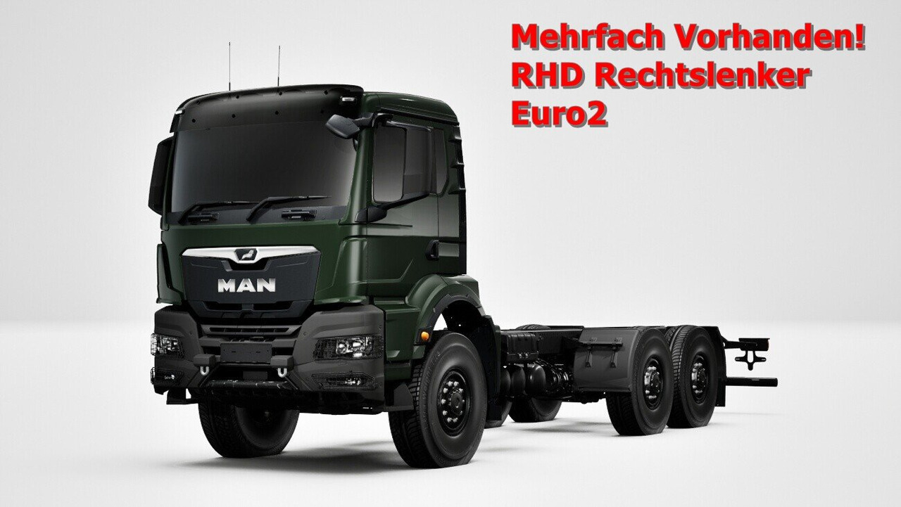 MAN TGS 33.440 6x6 BB CH RHD TGS 33.440 6x6 BB CH RHD, Euro2, Rechtslenker, Einzelbereifung - Chasis camión: foto 1 MAN TGS 33.440 6x6 BB CH RHD TGS 33.440 6x6 BB CH RHD, Euro2, Rechtslenker, Einzelbereifung - Chasis camión: foto 1