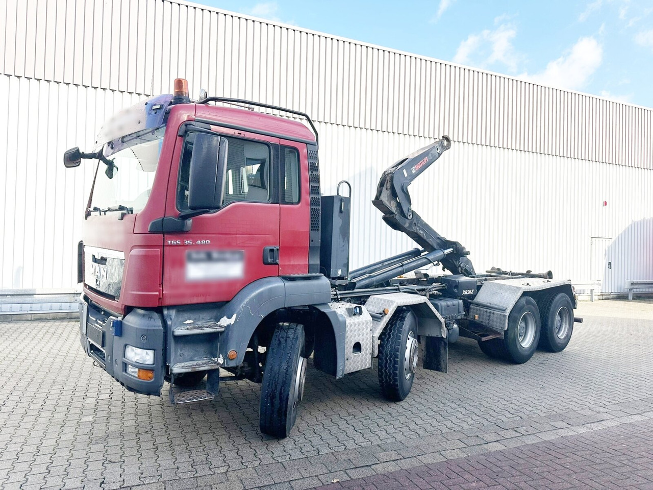MAN TGS 35.480 8X4 BL TGS 35.400 8x4 BL, Schub-Knick bis 6,5m Container - Multibasculante camión: foto 1 MAN TGS 35.480 8X4 BL TGS 35.400 8x4 BL, Schub-Knick bis 6,5m Container - Multibasculante camión: foto 1