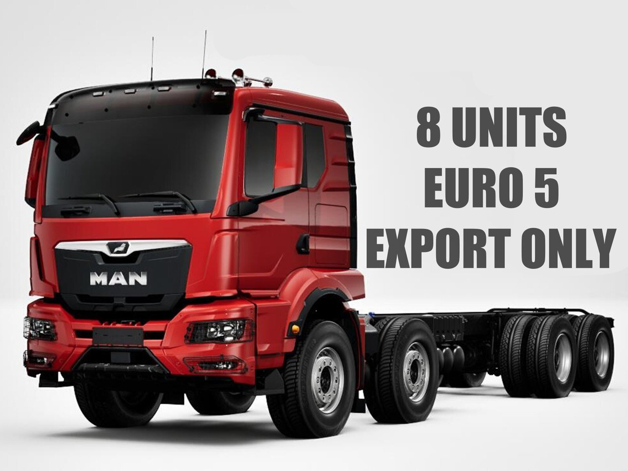 MAN TGS 41.440/480 8x4 BB CH TGS 41.440/480 8x4 BB CH, MEHRFACH VORHANDEN! - Chasis camión: foto 1 MAN TGS 41.440/480 8x4 BB CH TGS 41.440/480 8x4 BB CH, MEHRFACH VORHANDEN! - Chasis camión: foto 1