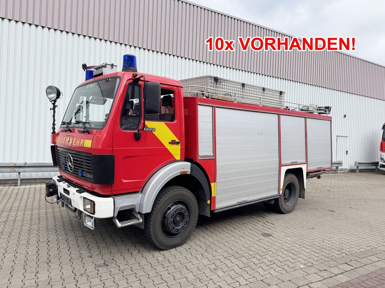 Mercedes-Benz 1222 AF 4x4 Rüstwagen RW 2 1222 AF 4x4, Rüstwagen RW 2, Seilwinde - Camión de bomberos: foto 1 Mercedes-Benz 1222 AF 4x4 Rüstwagen RW 2 1222 AF 4x4, Rüstwagen RW 2, Seilwinde - Camión de bomberos: foto 1