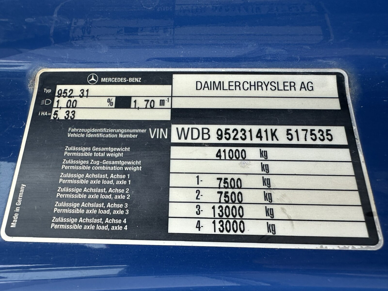 Mercedes-Benz Actros 4140 8x4/4 Actros 4140 8x4/4, Alu-Bordwände - Volquete camión: foto 5 Mercedes-Benz Actros 4140 8x4/4 Actros 4140 8x4/4, Alu-Bordwände - Volquete camión: foto 5