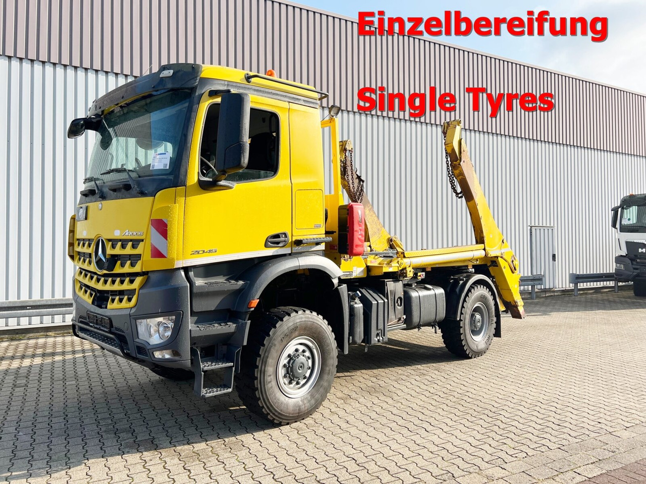 Mercedes-Benz Arocs 2045 AK 4x4 Arocs 2045 AK 4x4, GROUNDER, Funk - Portacontenedor de cadenas camión: foto 1 Mercedes-Benz Arocs 2045 AK 4x4 Arocs 2045 AK 4x4, GROUNDER, Funk - Portacontenedor de cadenas camión: foto 1