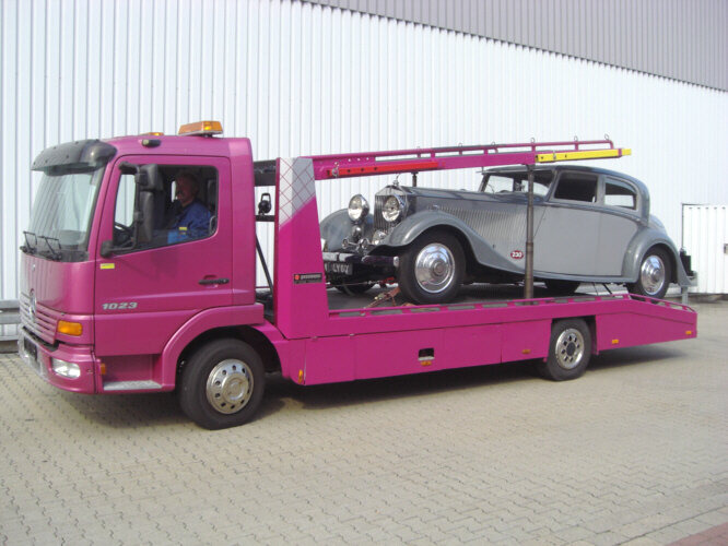 Mercedes-Benz Atego 817L 4x2 Atego 817L 4x2, Autotransporter, 2x VORHANDEN! - Portavehículos camión: foto 1 Mercedes-Benz Atego 817L 4x2 Atego 817L 4x2, Autotransporter, 2x VORHANDEN! - Portavehículos camión: foto 1