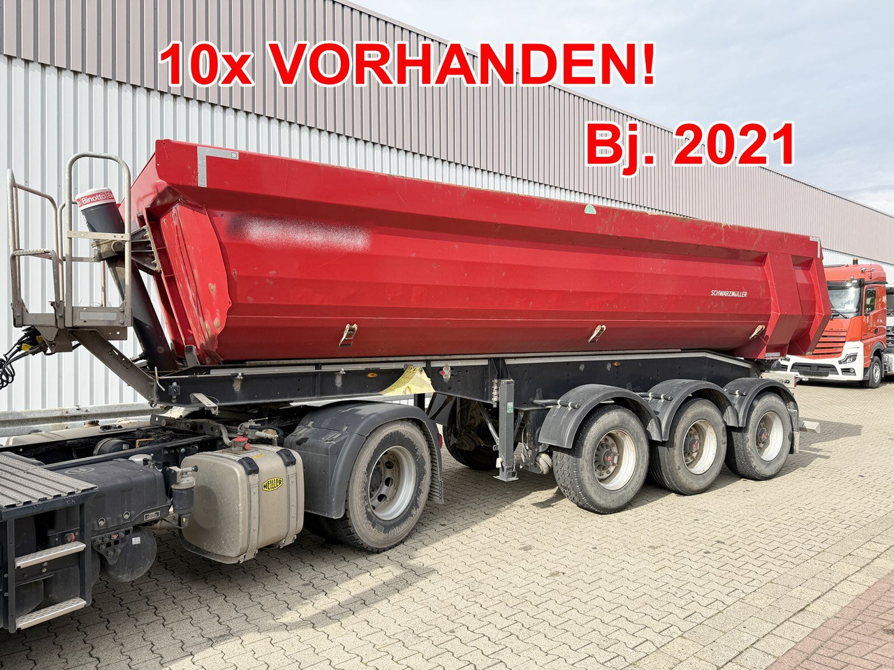 Schwarzmüller K-Serie Kippauflieger, Hardoxmulde ca. 24/26m³, Liftachse K-Serie Kippauflieger, Hardoxmulde ca. 24/26m³, Liftachse - Semirremolque: foto 1 Schwarzmüller K-Serie Kippauflieger, Hardoxmulde ca. 24/26m³, Liftachse K-Serie Kippauflieger, Hardoxmulde ca. 24/26m³, Liftachse - Semirremolque: foto 1