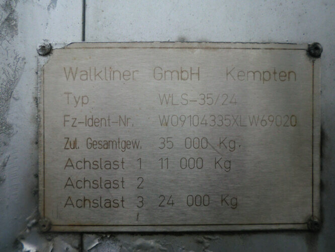 WLS 35/24 WALKLINER WLS 35/24, Walkingfloor mit Klappen linke Seite ca. 87m³ - Piso movil semirremolque: foto 2 WLS 35/24 WALKLINER WLS 35/24, Walkingfloor mit Klappen linke Seite ca. 87m³ - Piso movil semirremolque: foto 2