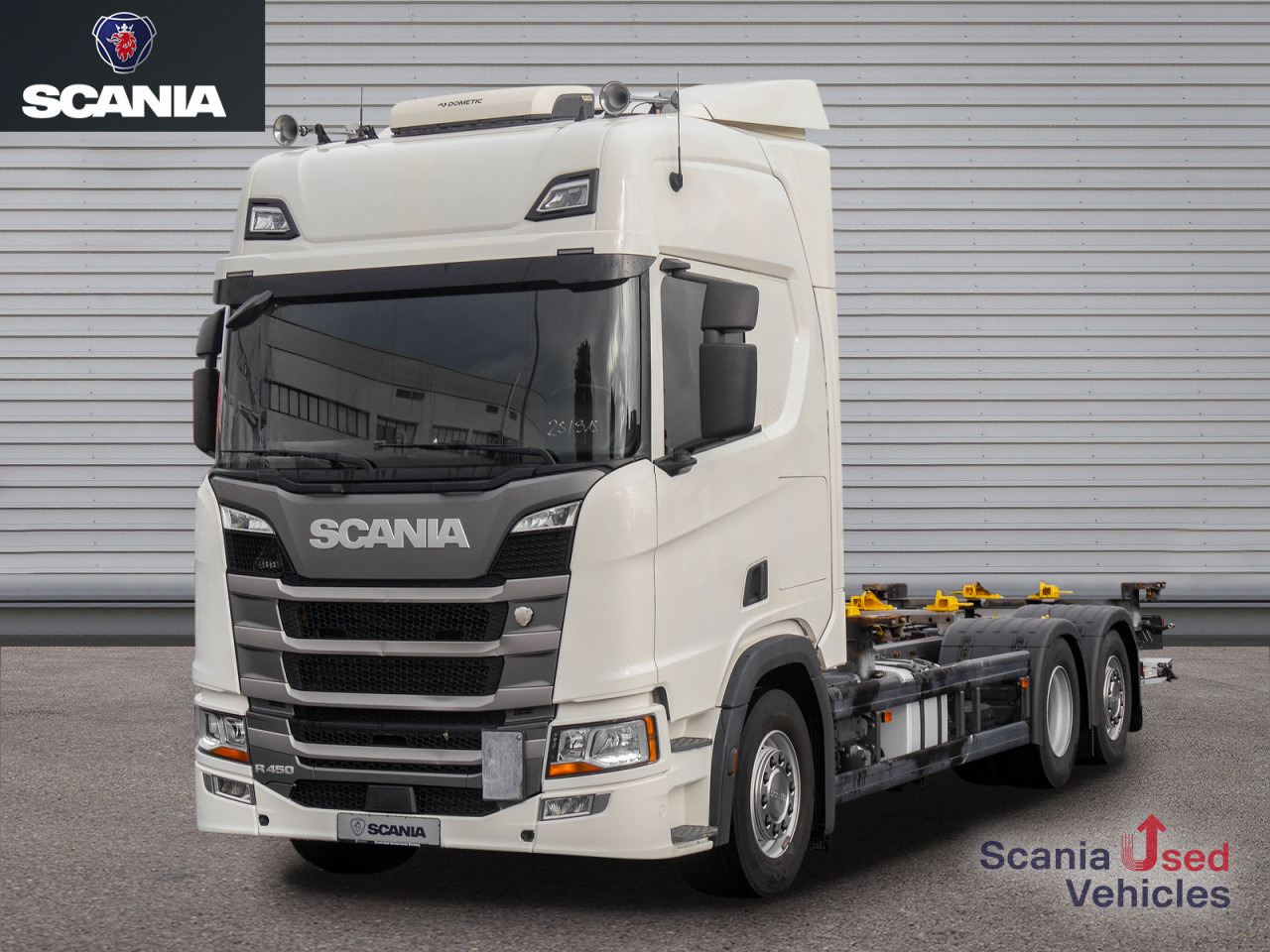 SCANIA R 450 B6x2NB - Schaltgetriebe / LBW - - Portacontenedore/ Intercambiable camión: foto 1 SCANIA R 450 B6x2NB - Schaltgetriebe / LBW - - Portacontenedore/ Intercambiable camión: foto 1