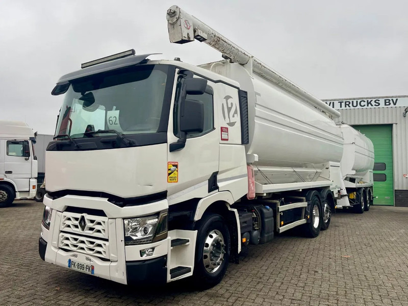 Renault T520 TSCI AUGER / AIR, 5 COMP. RETARDER + trailer TSCI bj 2008 - Cisterna camión: foto 1 Renault T520 TSCI AUGER / AIR, 5 COMP. RETARDER + trailer TSCI bj 2008 - Cisterna camión: foto 1