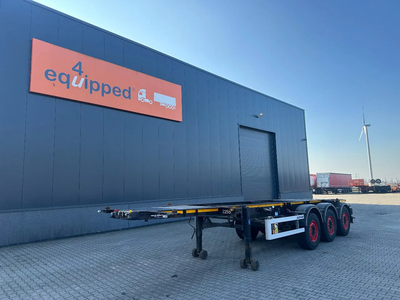 Burg 20FT / 20FT SWAP ADR (EX/II, EX/III, FL, AT) Chassis, 3.690kg, SAF INTRADISC, 2x Liftaxle, NL-chassis, APK/ADR: 08-2025 - Portacontenedore/ Intercambiable semirremolque: foto 1 Burg 20FT / 20FT SWAP ADR (EX/II, EX/III, FL, AT) Chassis, 3.690kg, SAF INTRADISC, 2x Liftaxle, NL-chassis, APK/ADR: 08-2025 - Portacontenedore/ Intercambiable semirremolque: foto 1