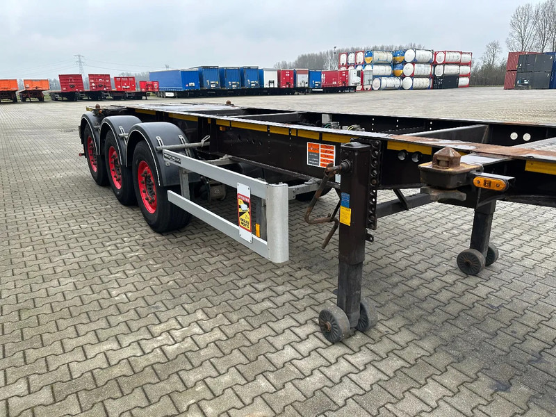 Portacontenedore/ Intercambiable semirremolque Burg 20FT / 20FT SWAP ADR (EX/II, EX/III, FL, AT), empty weight: 3.690kg, SAF INTRADISC, 2x liftaxle, ALCOA, NL-Chassis: foto 12