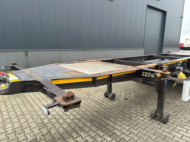 Portacontenedore/ Intercambiable semirremolque Burg 20FT / 20FT SWAP ADR (EX/II, EX/III, FL, AT), empty weight: 3.690kg, SAF INTRADISC, 2x liftaxle, ALCOA, NL-Chassis: foto 8