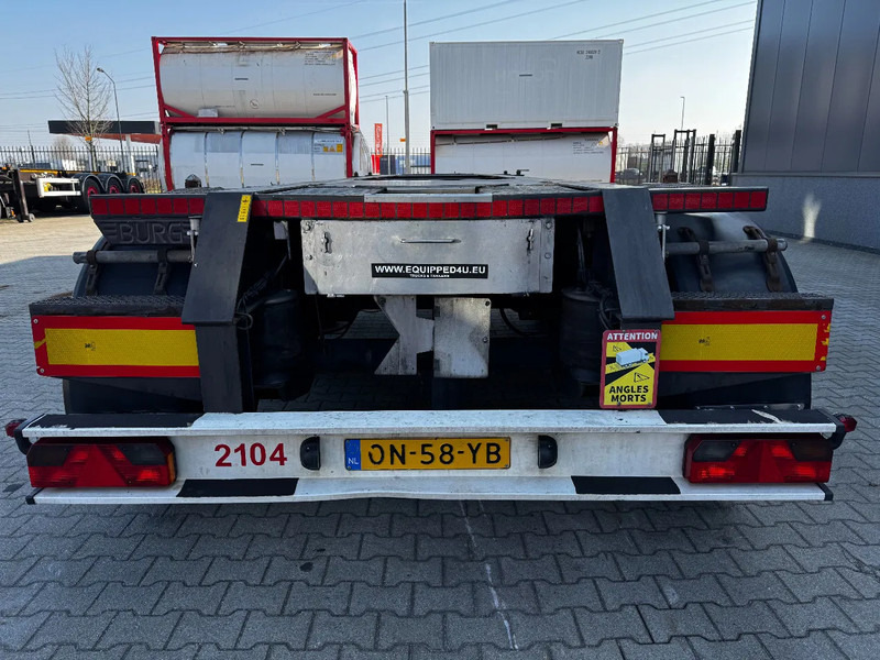 Portacontenedore/ Intercambiable semirremolque Burg 20FT/3-axles, SAF INTRADISC, ADR (EXII, EXII, FL, AT), 2x LIFTAXLE, NL-Chassis: foto 8