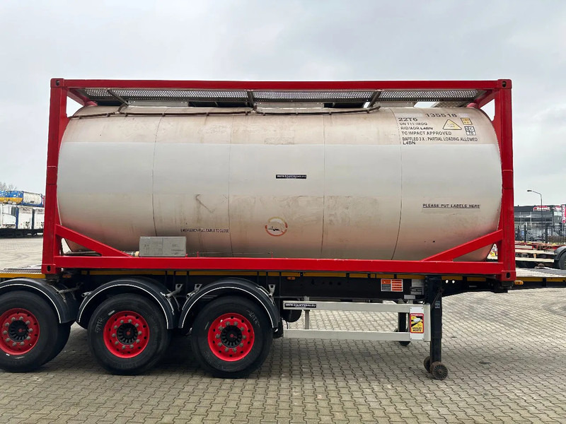 Burg 20FT ADR (EX/II, EX/III, FL, AT) Chassis + Tankcontainer 26.000L /3 baffels - Cisterna semirremolque: foto 3 Burg 20FT ADR (EX/II, EX/III, FL, AT) Chassis + Tankcontainer 26.000L /3 baffels - Cisterna semirremolque: foto 3