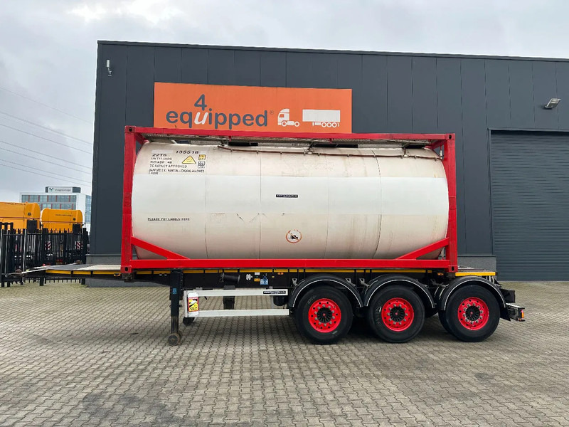 Burg 20FT ADR (EX/II, EX/III, FL, AT) Chassis + Tankcontainer 26.000L /3 baffels - Cisterna semirremolque: foto 2 Burg 20FT ADR (EX/II, EX/III, FL, AT) Chassis + Tankcontainer 26.000L /3 baffels - Cisterna semirremolque: foto 2