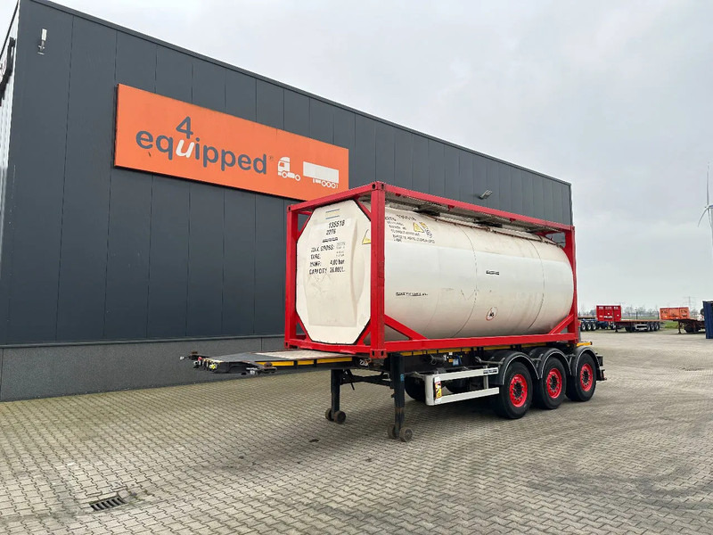 Burg 20FT ADR (EX/II, EX/III, FL, AT) Chassis + Tankcontainer 26.000L /3 baffels - Cisterna semirremolque: foto 1 Burg 20FT ADR (EX/II, EX/III, FL, AT) Chassis + Tankcontainer 26.000L /3 baffels - Cisterna semirremolque: foto 1