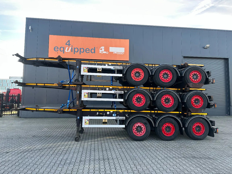 Burg stack of 3x 2012 BURG 20FT ADR (EX/II, EX/III, FL, AT) Chassis, Empty weight : 3.690kg, SAF INTRADISC, 2x Liftaxle, NL-chassis - Portacontenedore/ Intercambiable semirremolque: foto 1 Burg stack of 3x 2012 BURG 20FT ADR (EX/II, EX/III, FL, AT) Chassis, Empty weight : 3.690kg, SAF INTRADISC, 2x Liftaxle, NL-chassis - Portacontenedore/ Intercambiable semirremolque: foto 1