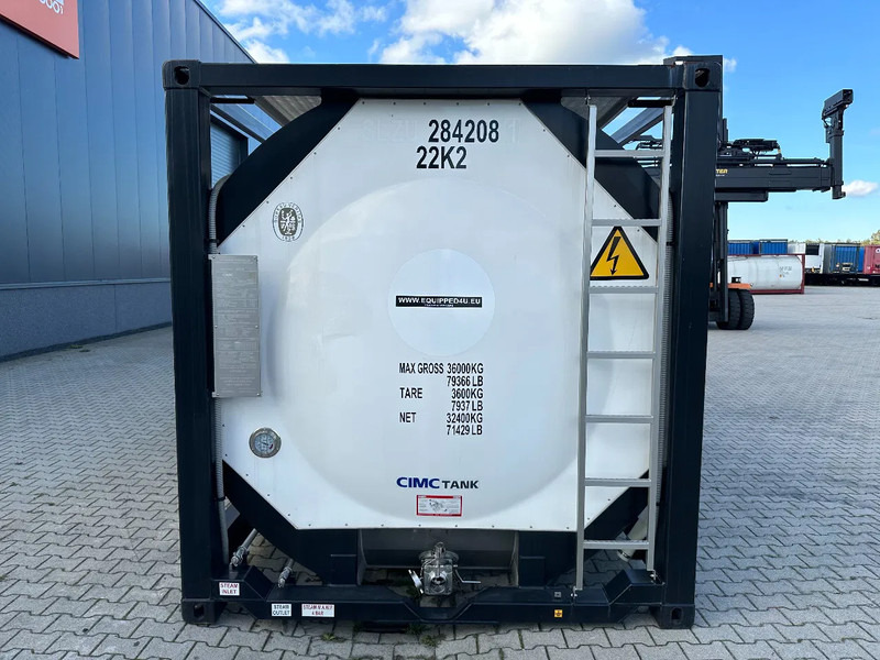 Tanque de almacenamiento nuevo CIMC NEW / UNUSED,  for  FOOD STUFF or CHEMICAL, 20FT ISO,  25.030L, L4BN, UN Portable, T11, test: 1-2027: foto 6