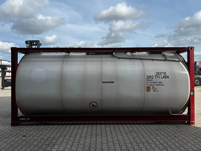 Tanque de almacenamiento nuevo CIMC UNUSED,  BOTH FOOD STUFF/CHEMICAL USE, 20FT ISO,  25.000L, L4BN, UN Portable, T11, test: 12-2026: foto 17