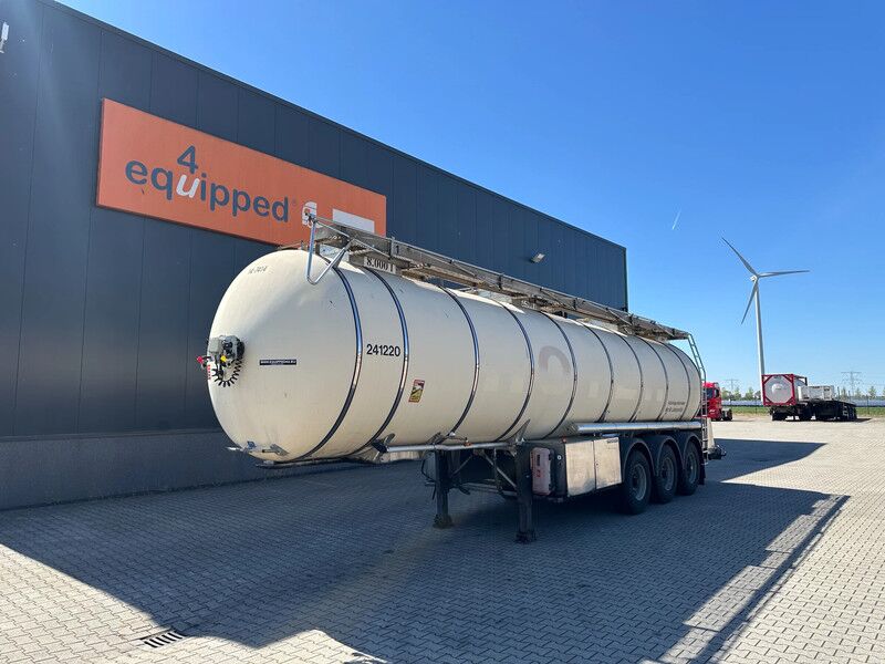 Feldbinder FOOD / LEBENSMITTEL / LEVENSMIDDELEN / 33.500L / 3-COMP / PUMP / LIFTAXLE / ALCOA - Cisterna semirremolque: foto 1 Feldbinder FOOD / LEBENSMITTEL / LEVENSMIDDELEN / 33.500L / 3-COMP / PUMP / LIFTAXLE / ALCOA - Cisterna semirremolque: foto 1
