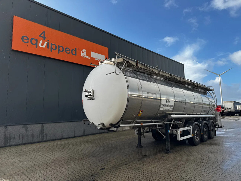 Feldbinder LEBENSMITTEL / LEVENSMIDDELEN FOOD / 33.500L / 3-COMP / PUMPE / INOX / NL-trailer / APK: 05-2026 - Cisterna semirremolque: foto 1 Feldbinder LEBENSMITTEL / LEVENSMIDDELEN FOOD / 33.500L / 3-COMP / PUMPE / INOX / NL-trailer / APK: 05-2026 - Cisterna semirremolque: foto 1