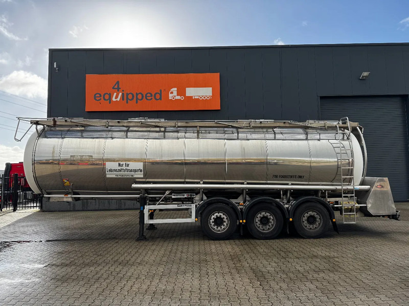 Feldbinder LEBENSMITTEL / LEVENSMIDDELEN FOOD / 33.500L / 3-COMP / PUMPE / INOX / NL-trailer / APK: 05-2026 - Cisterna semirremolque: foto 3 Feldbinder LEBENSMITTEL / LEVENSMIDDELEN FOOD / 33.500L / 3-COMP / PUMPE / INOX / NL-trailer / APK: 05-2026 - Cisterna semirremolque: foto 3