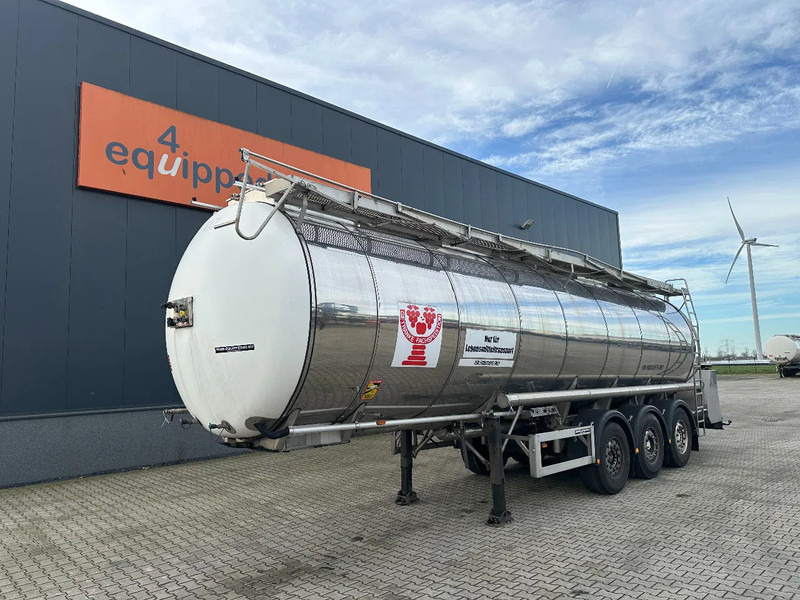 Feldbinder LEBENSMITTEL / LEVENSMIDDELEN FOOD / 33.500L / 3-COMP / PUMPE / INOX / NL-trailer / APK: 10-2026 - Cisterna semirremolque: foto 1 Feldbinder LEBENSMITTEL / LEVENSMIDDELEN FOOD / 33.500L / 3-COMP / PUMPE / INOX / NL-trailer / APK: 10-2026 - Cisterna semirremolque: foto 1