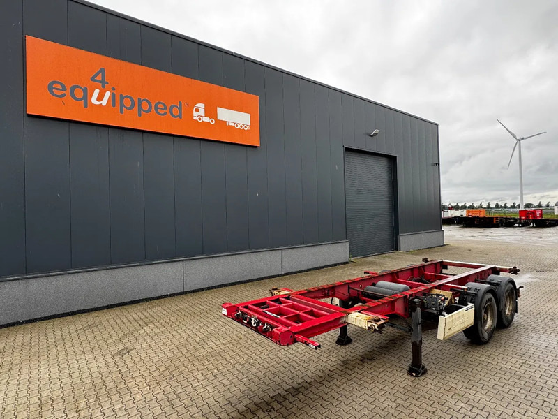 Krone 2-assig 20FT chassis, BPW + trommel, luchtvering, leeggewicht: 3.180kg - Portacontenedore/ Intercambiable semirremolque: foto 1 Krone 2-assig 20FT chassis, BPW + trommel, luchtvering, leeggewicht: 3.180kg - Portacontenedore/ Intercambiable semirremolque: foto 1