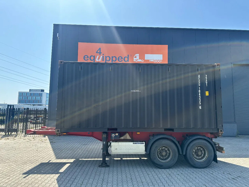Krone 2-axle 20FT chassis + 20FT DV 8'6" container ONE-WAY - Portacontenedore/ Intercambiable semirremolque: foto 2 Krone 2-axle 20FT chassis + 20FT DV 8'6" container ONE-WAY - Portacontenedore/ Intercambiable semirremolque: foto 2