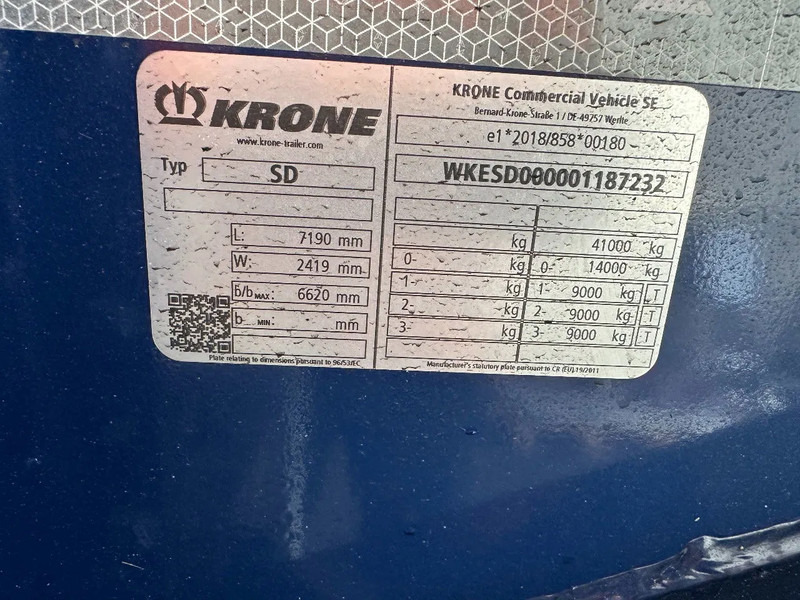 Portacontenedore/ Intercambiable semirremolque nuevo Krone NEW / DIRECT AVAILABLE 20FT ADR-CHASSIS, EMPTY WEIGHT: 3.470kg, DISCBRAKES, LIFTAXLE, 2x available: foto 19