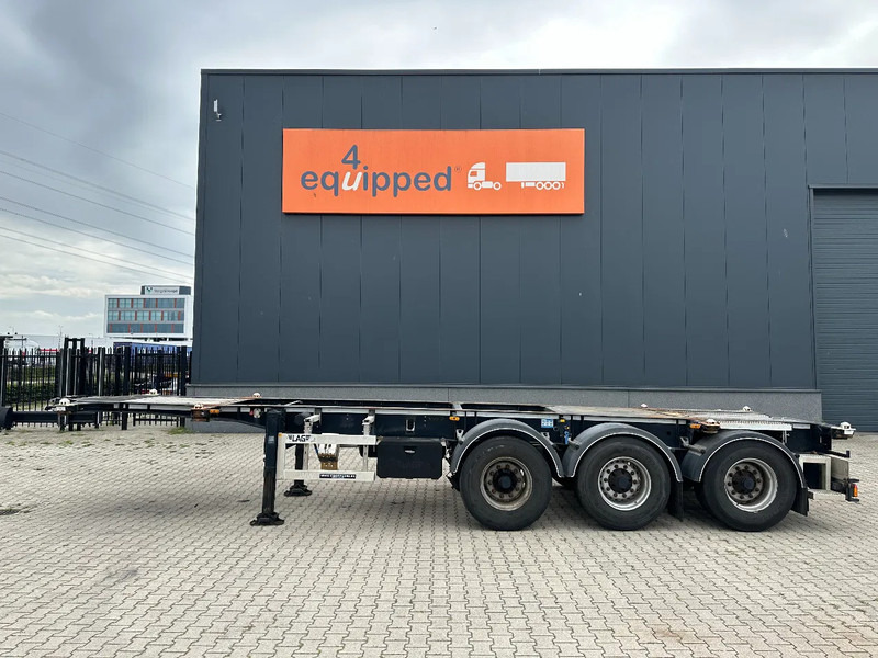 LAG 20FT + 30FT, BPW + DISC, LIFTAXLE, NL-CHASSIS, APK: 01/2026 - Portacontenedore/ Intercambiable semirremolque: foto 2 LAG 20FT + 30FT, BPW + DISC, LIFTAXLE, NL-CHASSIS, APK: 01/2026 - Portacontenedore/ Intercambiable semirremolque: foto 2