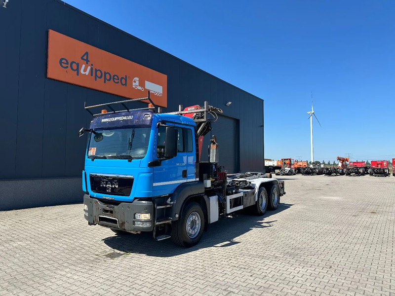 MAN TGS 33.440 6x4, EURO-5, HMF 2030 Crane + VDL HOOK, full spring, manual gearbox, MOT 03/2026 - Multibasculante camión, Camión grúa: foto 3 MAN TGS 33.440 6x4, EURO-5, HMF 2030 Crane + VDL HOOK, full spring, manual gearbox, MOT 03/2026 - Multibasculante camión, Camión grúa: foto 3