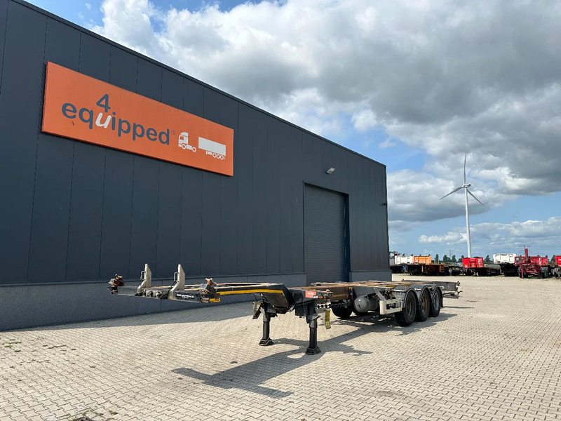 Pacton FLEX XL 45FT HC multi (2x extendable), liftaxle, SAF + DRUM, NL-chassis - Portacontenedore/ Intercambiable semirremolque: foto 1 Pacton FLEX XL 45FT HC multi (2x extendable), liftaxle, SAF + DRUM, NL-chassis - Portacontenedore/ Intercambiable semirremolque: foto 1