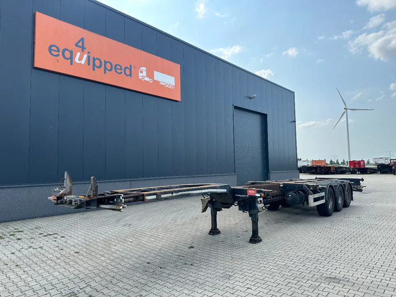 Pacton FLEX XL 45FT HC multi (3x extendable), liftaxle, SAF + DRUM, NL-chassis, APK: 12/2025 - Portacontenedore/ Intercambiable semirremolque: foto 1 Pacton FLEX XL 45FT HC multi (3x extendable), liftaxle, SAF + DRUM, NL-chassis, APK: 12/2025 - Portacontenedore/ Intercambiable semirremolque: foto 1