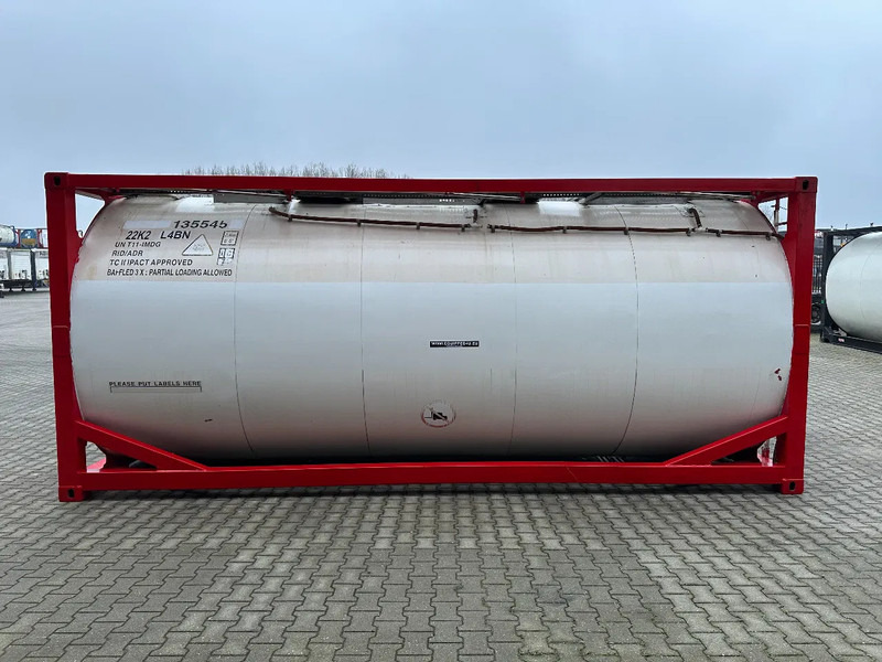SINGAMAS 20FT ISO, 26.000L/1-COMP/3 BAFFELS/3 manholes, 5Y inspection: 06/2027 - Tanque de almacenamiento: foto 3 SINGAMAS 20FT ISO, 26.000L/1-COMP/3 BAFFELS/3 manholes, 5Y inspection: 06/2027 - Tanque de almacenamiento: foto 3