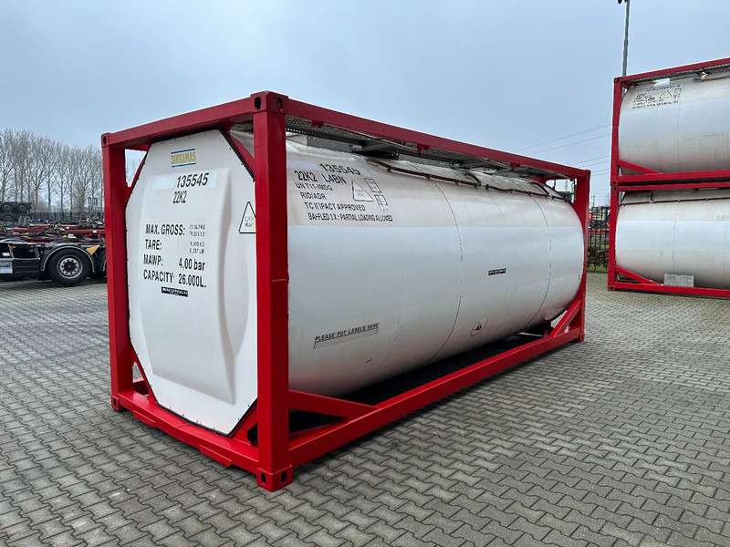 SINGAMAS 20FT ISO, 26.000L/1-COMP/3 BAFFELS/3 manholes, 5Y inspection: 06/2027 - Tanque de almacenamiento: foto 4 SINGAMAS 20FT ISO, 26.000L/1-COMP/3 BAFFELS/3 manholes, 5Y inspection: 06/2027 - Tanque de almacenamiento: foto 4