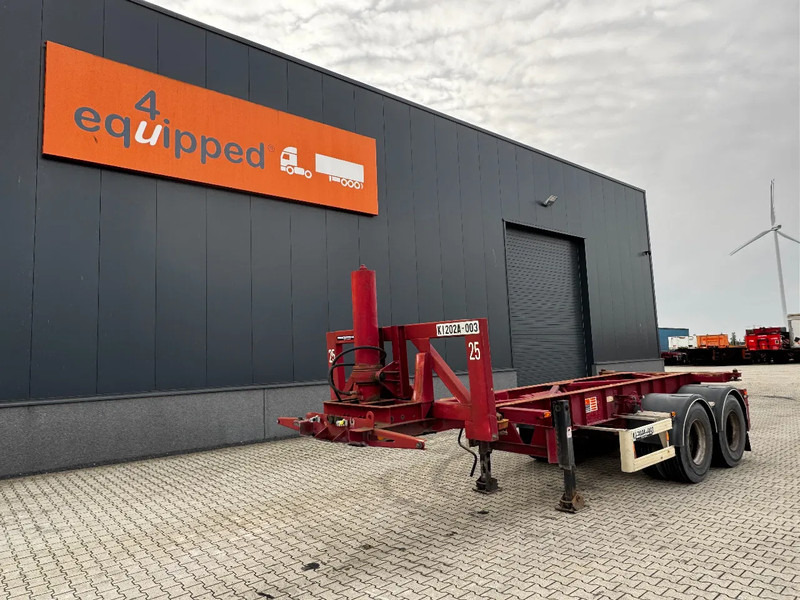 Van Hool 2 AXLE 20FT TIPPING-CHASSIS, TWIN-TIRES, BPW + DRUM - Portacontenedore/ Intercambiable semirremolque: foto 1 Van Hool 2 AXLE 20FT TIPPING-CHASSIS, TWIN-TIRES, BPW + DRUM - Portacontenedore/ Intercambiable semirremolque: foto 1