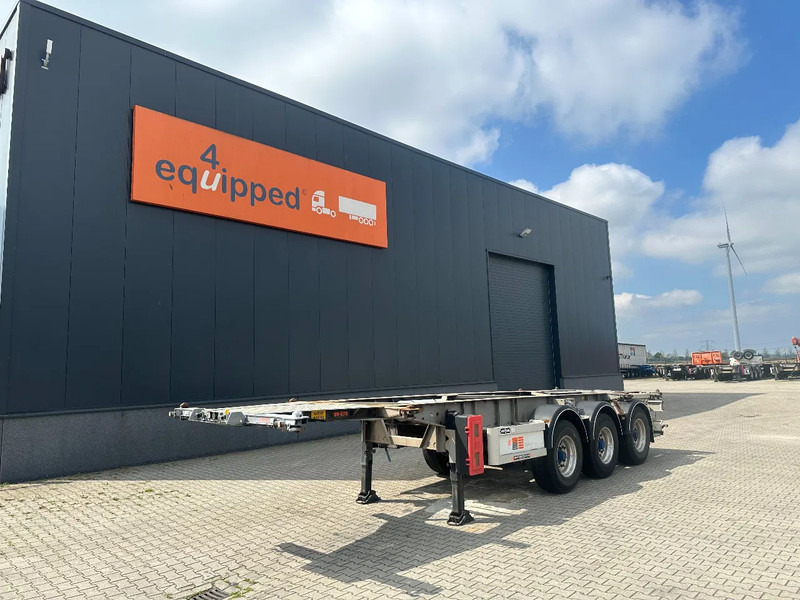 Van Hool 20FT ADR (EX/II, EX/III, FL, AT), BPW + drumbrakes, 2 liftaxles, galvanized, ALCOA, NL-Chassis - Portacontenedore/ Intercambiable semirremolque: foto 1 Van Hool 20FT ADR (EX/II, EX/III, FL, AT), BPW + drumbrakes, 2 liftaxles, galvanized, ALCOA, NL-Chassis - Portacontenedore/ Intercambiable semirremolque: foto 1