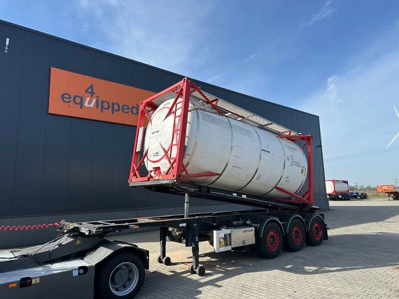 Van Hool 20FT Tipping-chassis (20 degrees tipping angle, 24V operated) / ADR (EX/II, EX/III, FL, AT) / SAF discbrakes / 2 liftaxles / NL- - Portacontenedore/ Intercambiable semirremolque: foto 3 Van Hool 20FT Tipping-chassis (20 degrees tipping angle, 24V operated) / ADR (EX/II, EX/III, FL, AT) / SAF discbrakes / 2 liftaxles / NL- - Portacontenedore/ Intercambiable semirremolque: foto 3