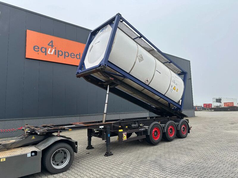 Van Hool 20FT Tipping-chassis, ADR (EX/II, EX/III, FL, AT), SAF, 2 liftaxles - Portacontenedore/ Intercambiable semirremolque: foto 1 Van Hool 20FT Tipping-chassis, ADR (EX/II, EX/III, FL, AT), SAF, 2 liftaxles - Portacontenedore/ Intercambiable semirremolque: foto 1