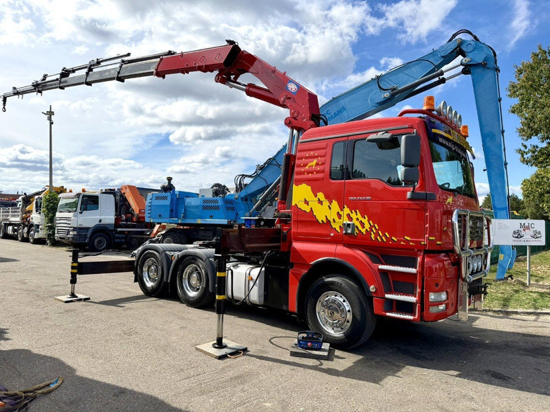 MAN TGA 33.530 6x4 - 90T ZSM + KRAN HMF 3720 K6 (17.3m) - RETARDER - MANUAL ZF - EURO 3 - 590.000km - ALCOA - BIG AXLES HUB REDUCTION - BE TRUCK - TOP CONDITION - Cabeza tractora: foto 2 MAN TGA 33.530 6x4 - 90T ZSM + KRAN HMF 3720 K6 (17.3m) - RETARDER - MANUAL ZF - EURO 3 - 590.000km - ALCOA - BIG AXLES HUB REDUCTION - BE TRUCK - TOP CONDITION - Cabeza tractora: foto 2