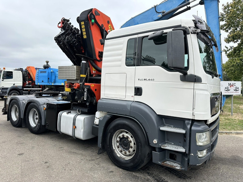 MAN TGS 26.440 6X4 SZM + (22m) KRAN PALFINGER PK62002 E 6x H + 1ME - RETARDER - EURO 5 - BE TRUCK - Cabeza tractora: foto 1 MAN TGS 26.440 6X4 SZM + (22m) KRAN PALFINGER PK62002 E 6x H + 1ME - RETARDER - EURO 5 - BE TRUCK - Cabeza tractora: foto 1