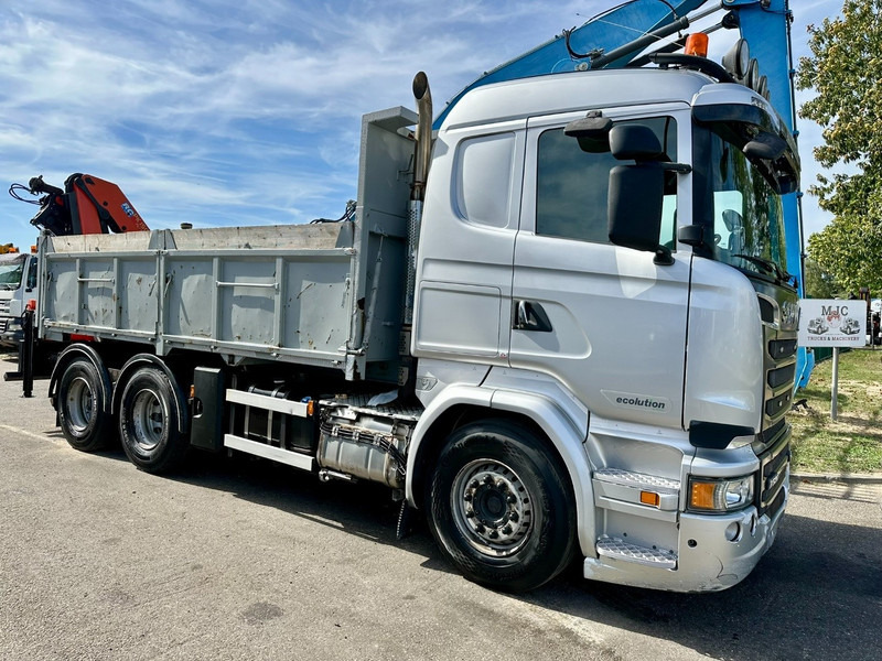 Scania R520 6x4 TRACTOR + TIPPER + CRANE PALFINGER PK 15002 A - RETARDER - *FULL AIR* - EUR 6 - BE TRUCK - Cabeza tractora: foto 4 Scania R520 6x4 TRACTOR + TIPPER + CRANE PALFINGER PK 15002 A - RETARDER - *FULL AIR* - EUR 6 - BE TRUCK - Cabeza tractora: foto 4
