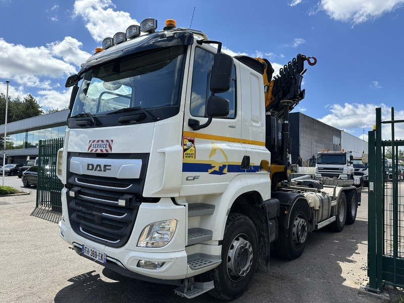 DAF CF 480 8x4 HOOKLIFT + CRANE (19m!) EFFER 205 / 6S + WINCH - RETARDER - *165.000km* - VERY NICE - Multibasculante camión, Camión grúa: foto 3 DAF CF 480 8x4 HOOKLIFT + CRANE (19m!) EFFER 205 / 6S + WINCH - RETARDER - *165.000km* - VERY NICE - Multibasculante camión, Camión grúa: foto 3