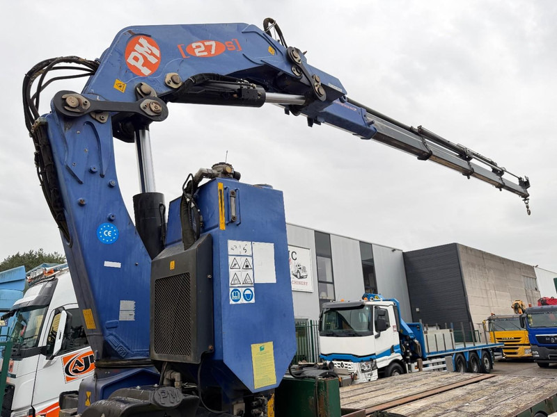 Camión caja abierta, Camión grúa DAF CF 75.310 6X2 PRITSCHE + KRAN PM 27 S-4 + RADIO + WINCH - FULL RAMP - LIFT + STEERING AXLE - MANUAL GEARBOX - FR TRUCK: foto 17