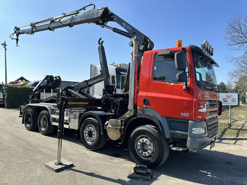 DAF CF 85.410 8x4 HOOKLIFT + CRANE HIAB 244 EP-3 HIDUO - Radio - Rotator - RETARDER - EURO 4 - BIG AXLES HUB REDUCTION - Multibasculante camión, Camión grúa: foto 1 DAF CF 85.410 8x4 HOOKLIFT + CRANE HIAB 244 EP-3 HIDUO - Radio - Rotator - RETARDER - EURO 4 - BIG AXLES HUB REDUCTION - Multibasculante camión, Camión grúa: foto 1