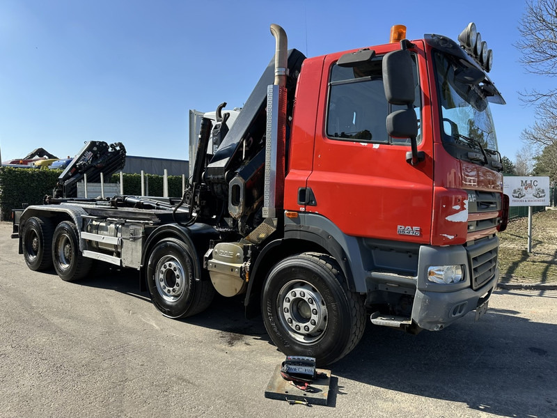 DAF CF 85.410 8x4 HOOKLIFT + CRANE HIAB 244 EP-3 HIDUO - Radio - Rotator - RETARDER - EURO 4 - BIG AXLES HUB REDUCTION - Multibasculante camión, Camión grúa: foto 2 DAF CF 85.410 8x4 HOOKLIFT + CRANE HIAB 244 EP-3 HIDUO - Radio - Rotator - RETARDER - EURO 4 - BIG AXLES HUB REDUCTION - Multibasculante camión, Camión grúa: foto 2