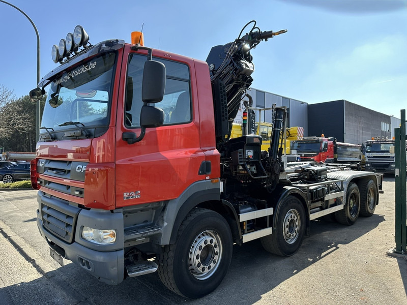 DAF CF 85.410 8x4 HOOKLIFT + CRANE HIAB 244 EP-3 HIDUO - Radio - Rotator - RETARDER - EURO 4 - BIG AXLES HUB REDUCTION - Multibasculante camión, Camión grúa: foto 4 DAF CF 85.410 8x4 HOOKLIFT + CRANE HIAB 244 EP-3 HIDUO - Radio - Rotator - RETARDER - EURO 4 - BIG AXLES HUB REDUCTION - Multibasculante camión, Camión grúa: foto 4