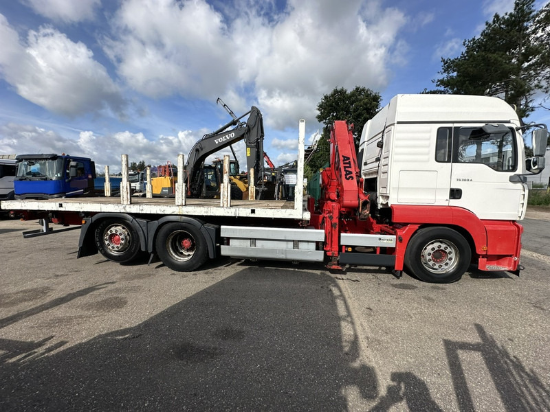 MAN TG 360 A 6x2 + KRAN ATLAS 100.1 A3 - PLATFORM 5m80 - E3 - LIFT-AXLE - FULL AIR SUSPENSION - ZF AS TRONIC - BE TRUCK - Camión caja abierta, Camión grúa: foto 4 MAN TG 360 A 6x2 + KRAN ATLAS 100.1 A3 - PLATFORM 5m80 - E3 - LIFT-AXLE - FULL AIR SUSPENSION - ZF AS TRONIC - BE TRUCK - Camión caja abierta, Camión grúa: foto 4